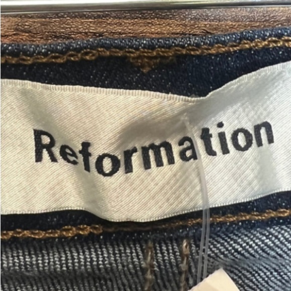 Reformation Jeans Hepburn High Skinny Hayes Dark 28 denim classic spring boho - Picture 6 of 6